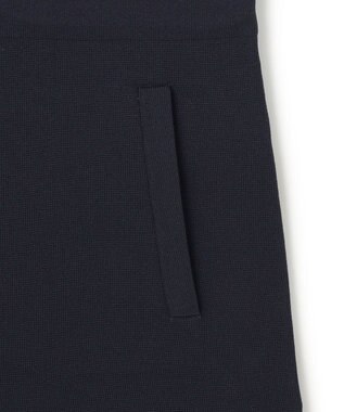 UNFILO 【セレモニー】BEAUTY FORM KNIT ZIPジレ ネイビー