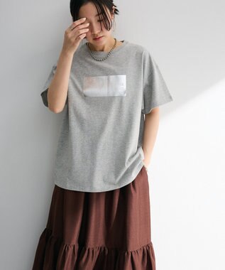 Green Parks ・ＥＬＥＮＣＡＲＥ　ＤＵＥ　箔プリントＴＥＥ Gray Mixture
