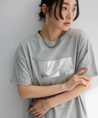 Green Parks ・ＥＬＥＮＣＡＲＥ　ＤＵＥ　箔プリントＴＥＥ Gray Mixture