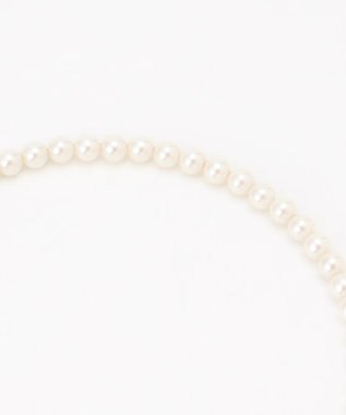 23区 クリップ パール ラリエット ネックレス シルバー系