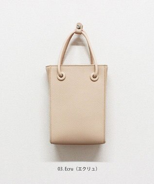 ROOTOTE 6466【直営店限定:ミニショルダー】LT.ベビールー.ミニボックス-A 03：エクリュ