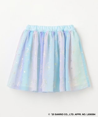 ANY KIDS 【any FAM× リトルツインスターズ 】キキ＆ララ シフォンスカート サックスブルー