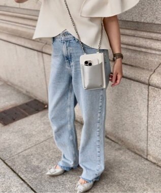 LA BAGAGERIE 【インスタグラマー Chiyoさん×LA BAGAGERIE】チェーンスマホショルダー ホワイト