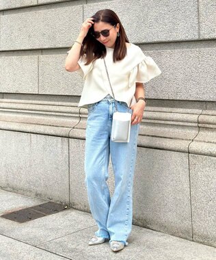 LA BAGAGERIE 【インスタグラマー Chiyoさん×LA BAGAGERIE】チェーンスマホショルダー ホワイト