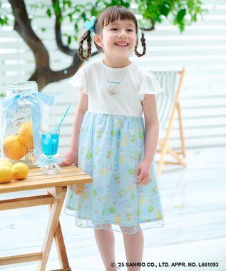 ANY KIDS 【any FAM ×サンリオキャラクターズ】ネックレス風 ワンピース シナモロール×オフホワイト