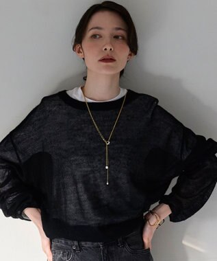 Phoebe 【長さ調整可能】Y字ネックレス/2wayアレンジパールラリエットネックレス ゴールド ゴールド