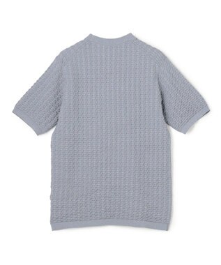 JOSEPH HOMME ドライコットンリンクス　半袖クルーネックニット スカイブルー系