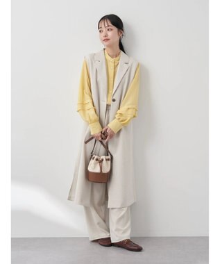 earth music&ecology ロングジレ Beige