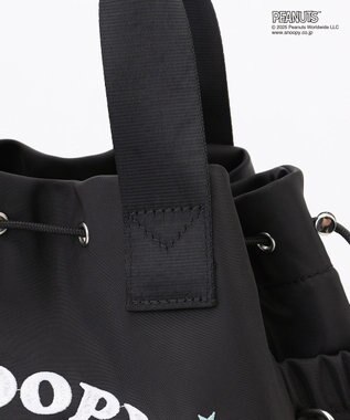 Y'SACCS SNOOPYデザイン 2way巾着トート(クッキー） ブラック