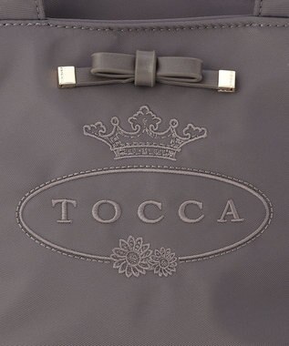 TOCCA CARVED LOGO POCHETTE ナイロンバッグ ライトグレー系
