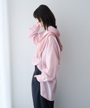 YECCA VECCA バック釦シアーシャツ Pink
