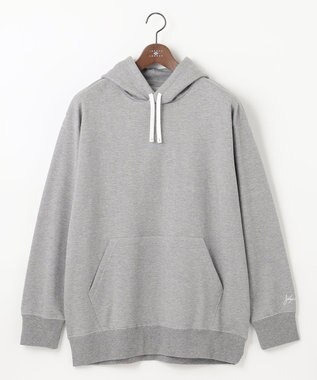 JOSEPH ABBOUD MOUNTAIN 【SPACE／UNISEX】オーガニックコットン使用 ヴィンテージインレー パーカー ライトグレー系