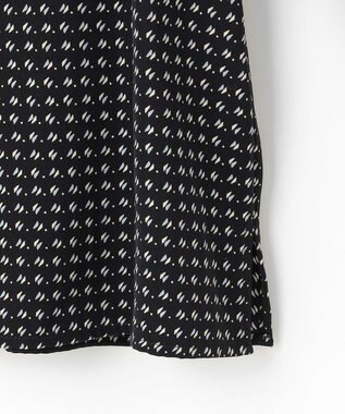 J.PRESS LADIES 【洗える】ポリエステルスエード変形ドットプリント ブラウス ネイビー系5