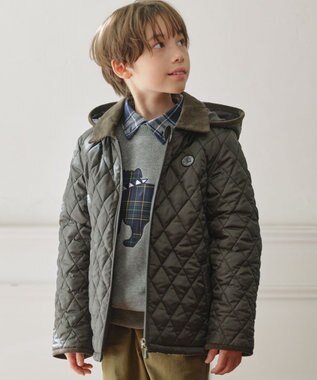 J.PRESS KIDS 【100-130cm】中綿 キルティングコート カーキ系