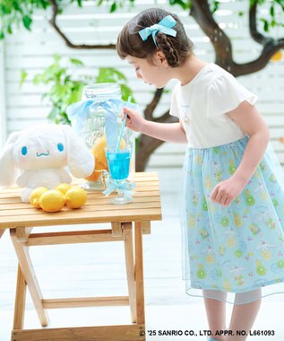 ANY KIDS 【any FAM ×サンリオキャラクターズ】ネックレス風 ワンピース シナモロール×オフホワイト