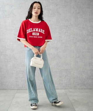 WEGO リンガーグラフィックショートT レッド