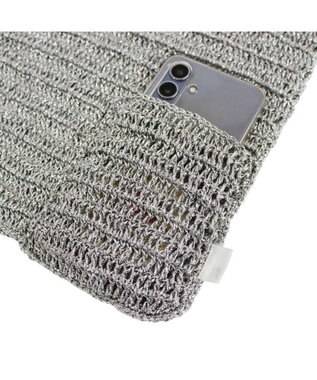 ROOTOTE 1091【手編みカゴバッグ風】SC.トール.クロッシュメタリック-A 02：シルバー