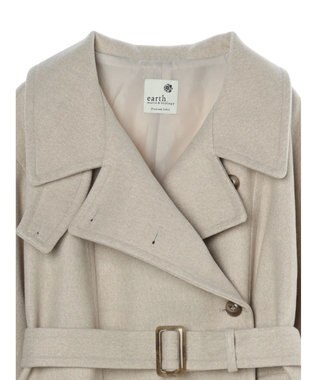earth music&ecology ２ｗａｙカラーミドル丈コート Light Beige