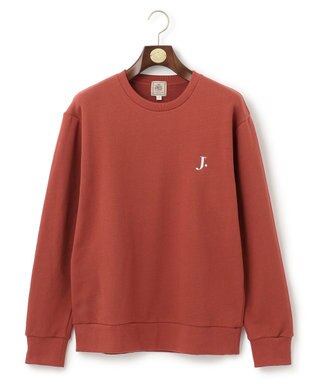 J.PRESS MEN 【WEB限定】J刺繍クルーネック スウェット レッド系
