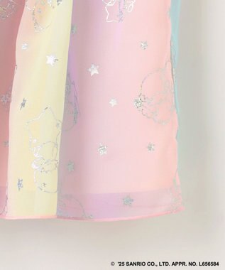 ANY KIDS 【any FAM× リトルツインスターズ 】キキ＆ララ シフォンスカート ピンク