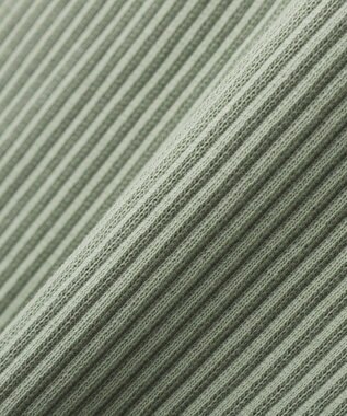 earth music&ecology アシメネックリブプルオーバー Light Green