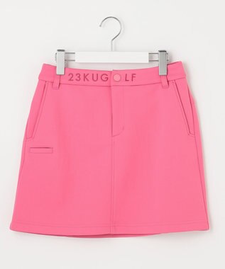 23区GOLF 【WOMEN】【吸水速乾/UVケア】ダンボールニット 台形 スカート ピンク系