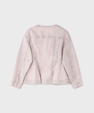 GRACE CONTINENTAL ペプラムデニムジャケット ピンク