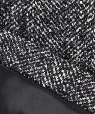 #Newans 【セットアップ可能】ワイドスリーブツイードプルオーバー グレー