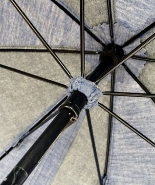 +RING 【限定/日本製】プラスリング 岡山デニム 晴雨兼用ショート長傘 47cm SR406-2 紺