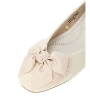 Green Parks ・ＬＥＮＡ　リボンフラットパンプス Ivory