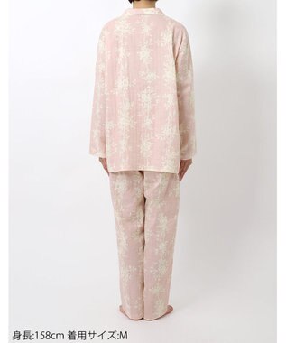 Wing パジャマ 長袖 長ズボン 綿100%(本体) レディース EP7041 ウイング／ワコール ピンク