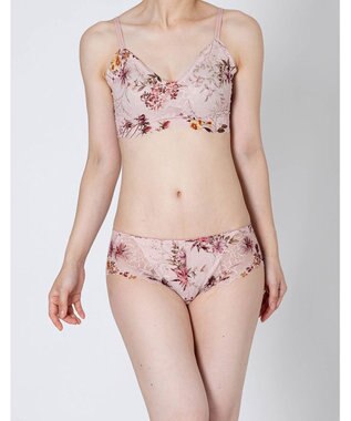 WACOAL サニタリーショーツ 【GOCOCi ゴコチ】 「普通~多い日」に対応 後ろまでしっかりカバー 羽付きナプキン対応 総レース 生理用ショーツ はきこみ丈あさめ レディース PGG198 /ワコール ピンク