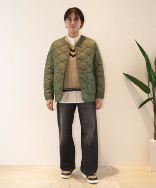 J.PRESS YORK STREET 【UNISEX】ライナーキルティング ブルゾン カーキ系