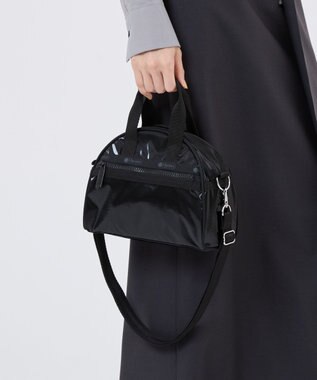 LeSportsac ROUND SM SATCHEL/ブラックシャイン ブラックシャイン