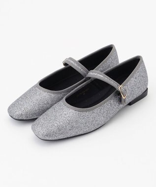 ANY グリッターメリージェーン パンプス シルバー