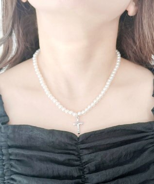 WEGO Lモチーフトップパールネックレス 柄3