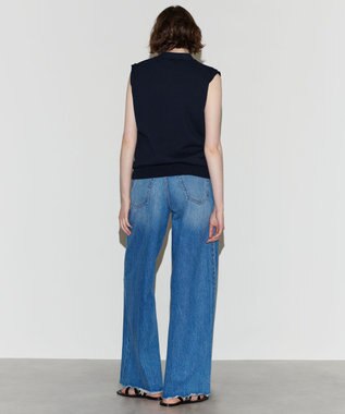 NAVE 【Nave 　洗える】ルピナス コットンニットベスト ネイビー系