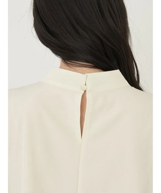 earth music&ecology パールタックブラウス Yellow