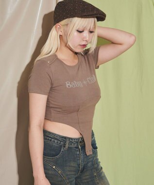 WEGO ボディスーツピチＴ ブラウン