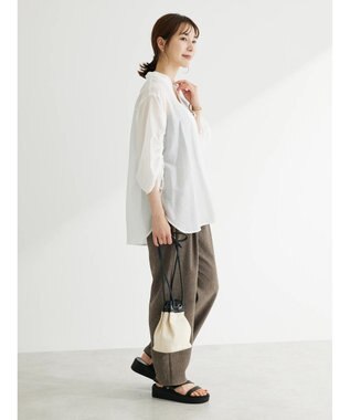 Green Parks ・ＥＬＥＮＣＡＲＥ　ＤＵＥ　ドロストスリーブチュニック Off White