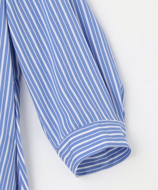 組曲 【WEB限定】ナイロンレーヨン スキッパーブラウス ブルーベース系1