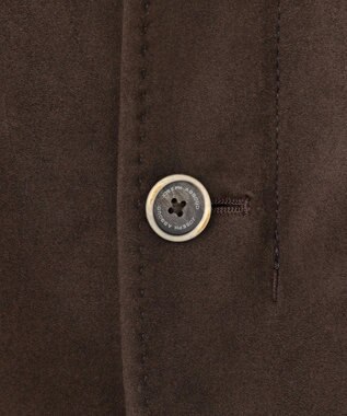 JOSEPH ABBOUD 【キングサイズ・家で洗える/ストレッチ/スウェードタッチ】ウォッシャブルスウェードジャケット ダークブラウン系