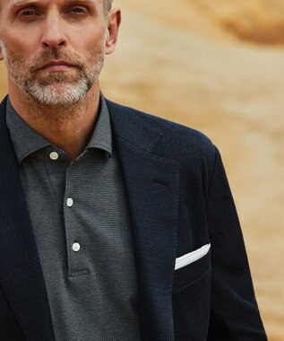 GOTAIRIKU 2年連続売上NO1【仕事で着られる】キレイめ 鹿の子ビズポロシャツ グレー系