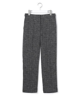 ICB L 【先行予約】ミックスブッチャー クロップドパンツ ブラック×オフホワイト