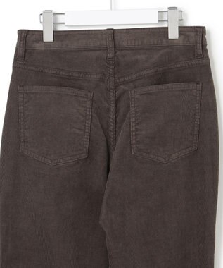 23区 【SLOW】ストレッチ コーデュロイ ストレート フレア パンツ ブラウン系