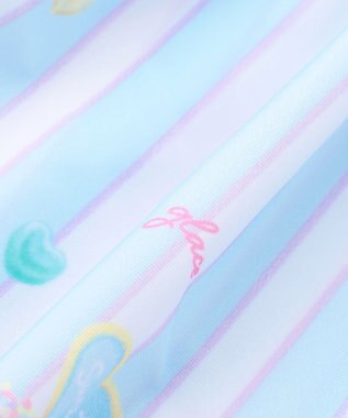 ANY KIDS 【UVカット】フリルワンピース水着 サックスブルー×アイス