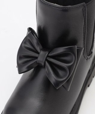 ANY KIDS リボンサイドゴアブーツ ブラック