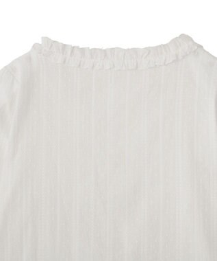 earth music&ecology 【綿100％】コットンレースブラウス Off White