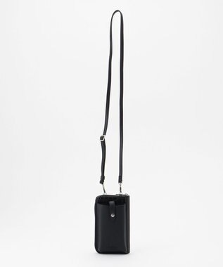 LA BAGAGERIE 【MONICA】バイカラー スマホショルダー ブラック