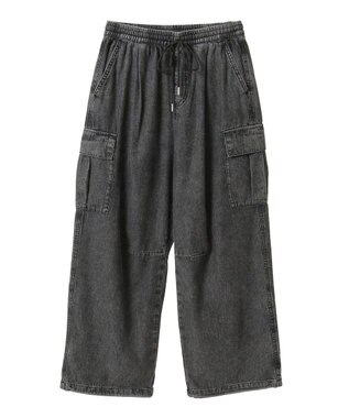 Green Parks ライトデニムカーゴパンツ Black